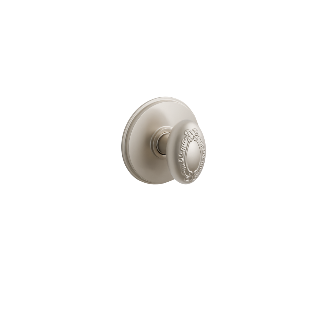 Emtek Door Handle - Victoria Knob Watford Rosette - Designer Brass