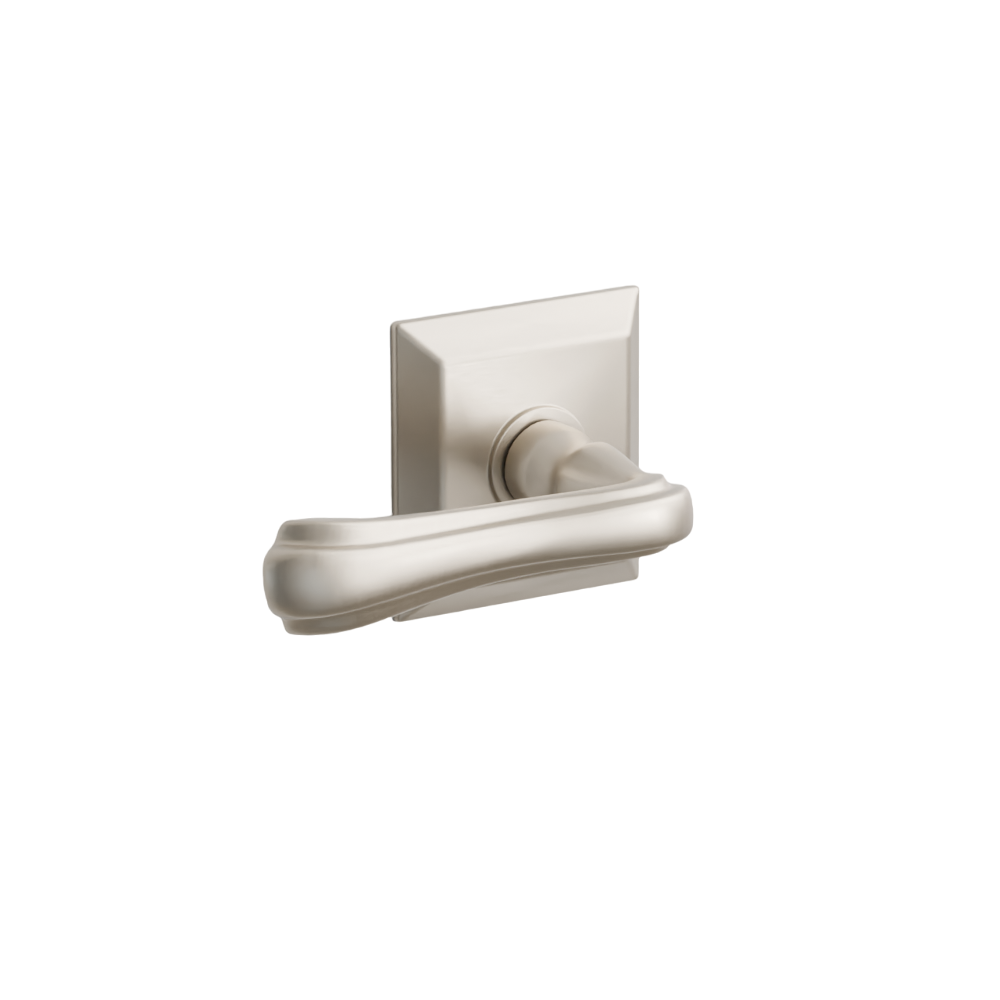 Emtek Door Handle - Wembley Lever Quincy Rosette - Designer Brass
