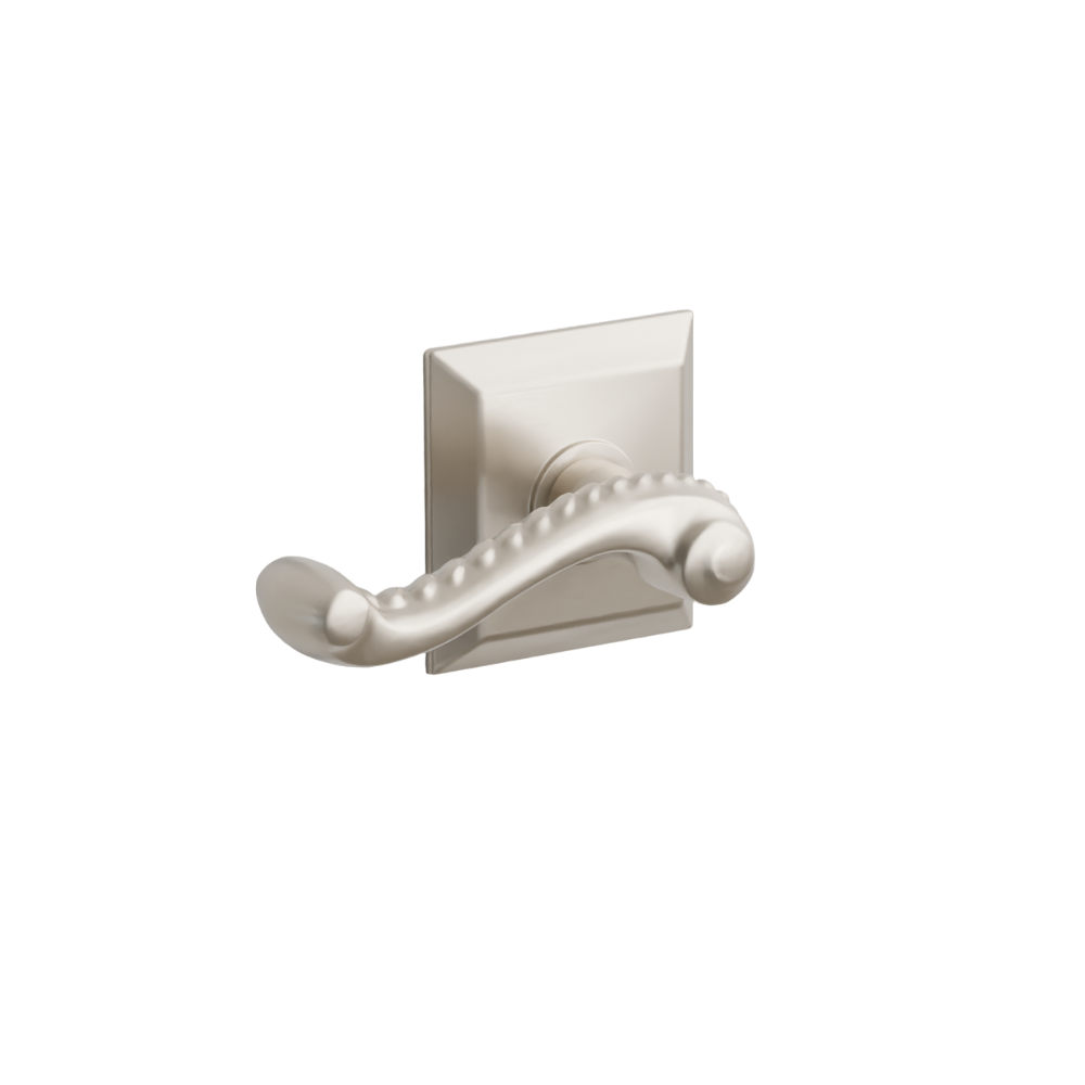 Emtek Door Handle - Rope Lever Quincy Rosette - Designer Brass