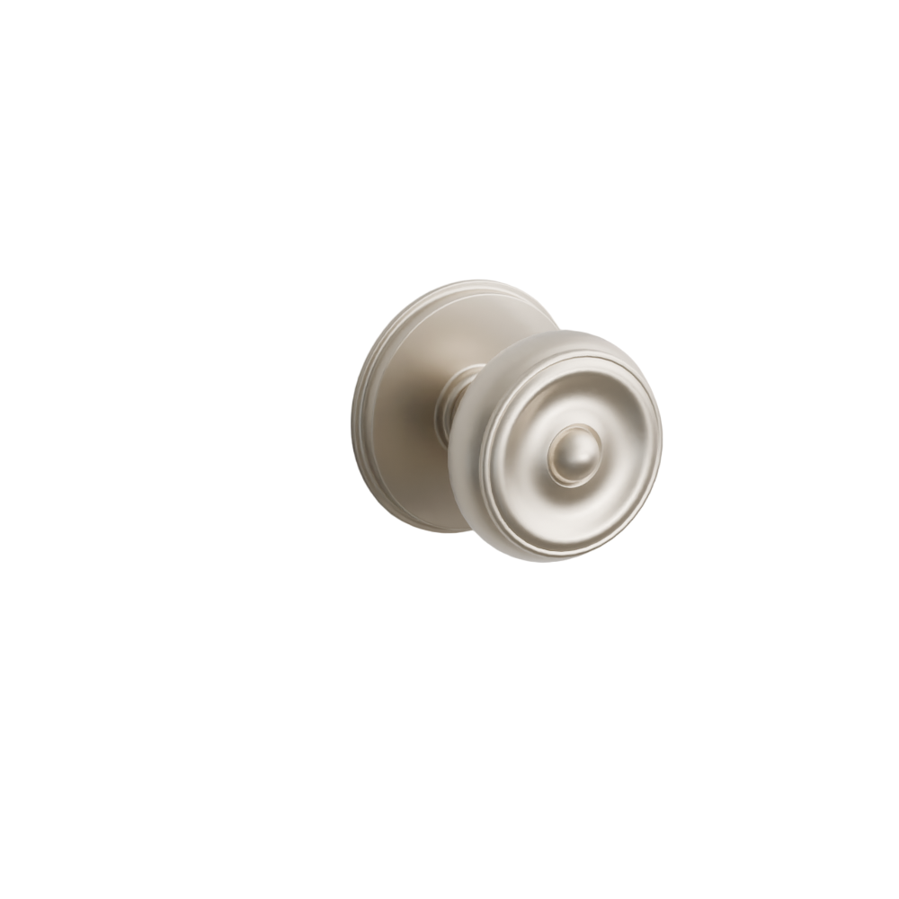 Emtek Door Handle - Waverly Knob Watford Rosette - Classic Brass