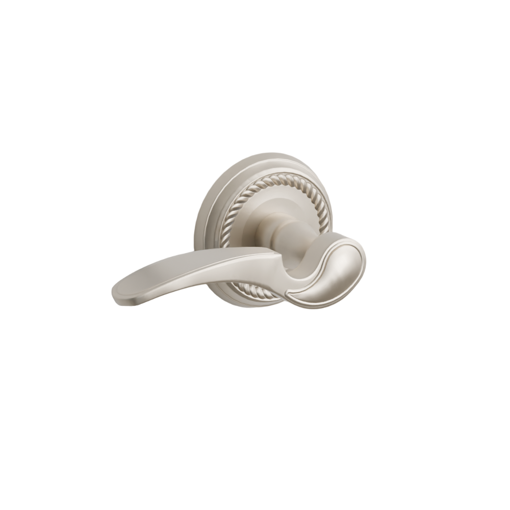 Emtek Door Handle - Coventry Lever Rope Rosette - Designer Brass