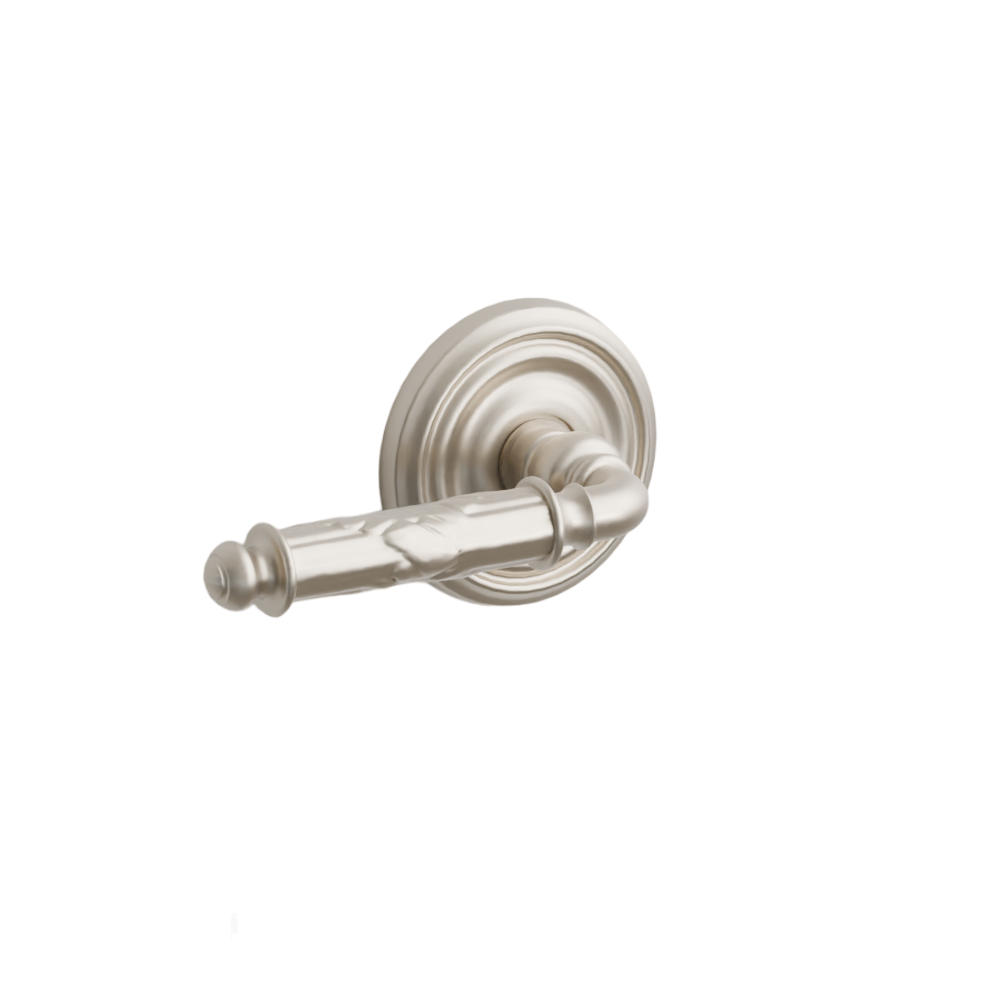 Emtek Door Handle - Ribbon & Reed Lever Regular Rosette - Designer Brass