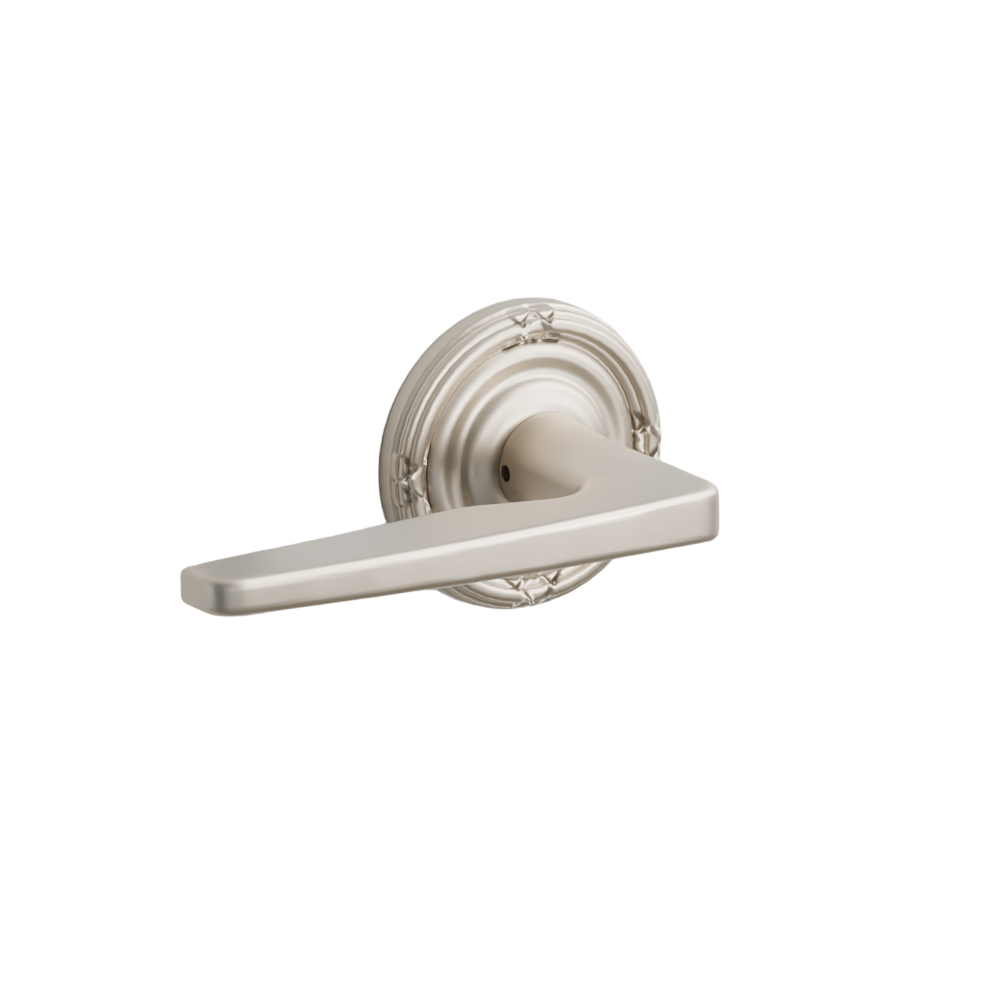 Emtek Hermes Lever with Ribbon & Reed Rosette