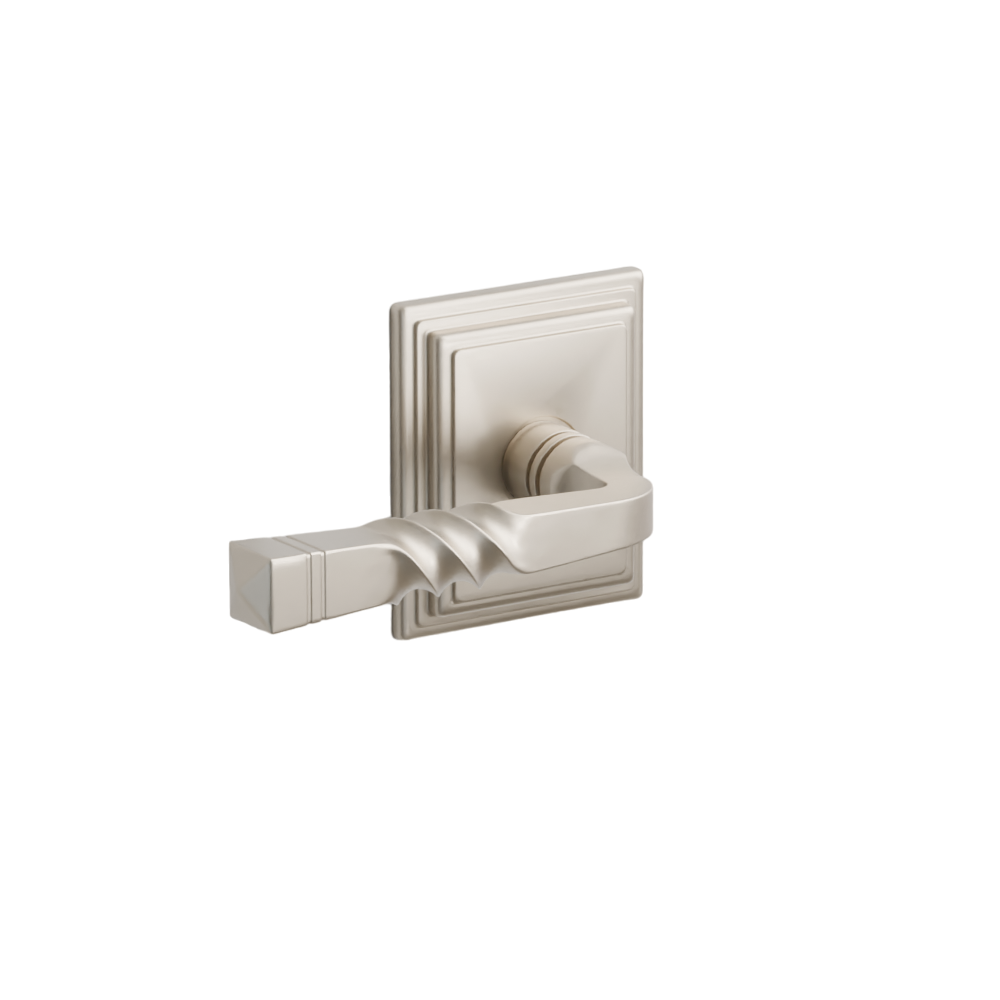 Emtek Door Handle - Santa Fe Lever Wilshire Rosette - Designer Brass