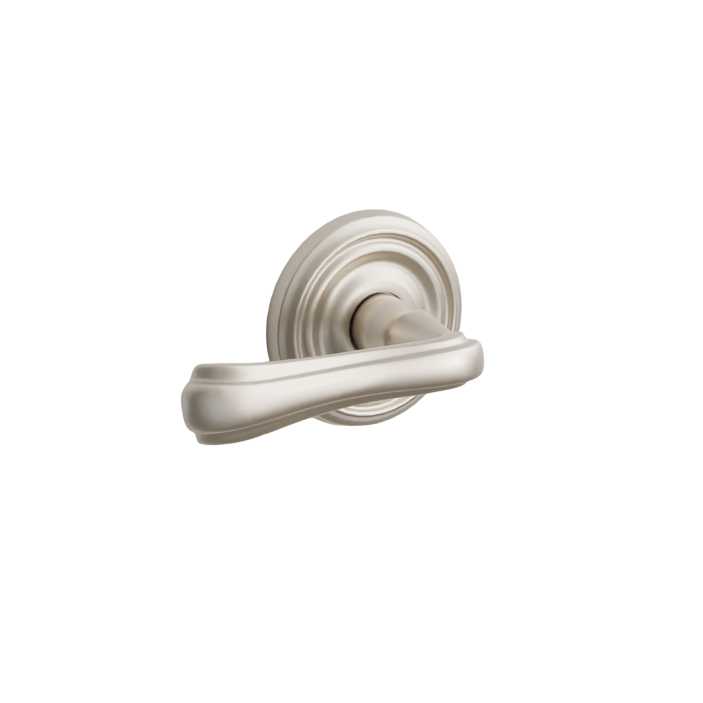 Emtek Door Handle - Wembley Lever Regular Rosette - Designer Brass