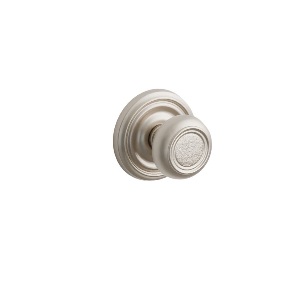 Emtek Door Handle - Belmont Knob Regular Rosette - Designer Brass