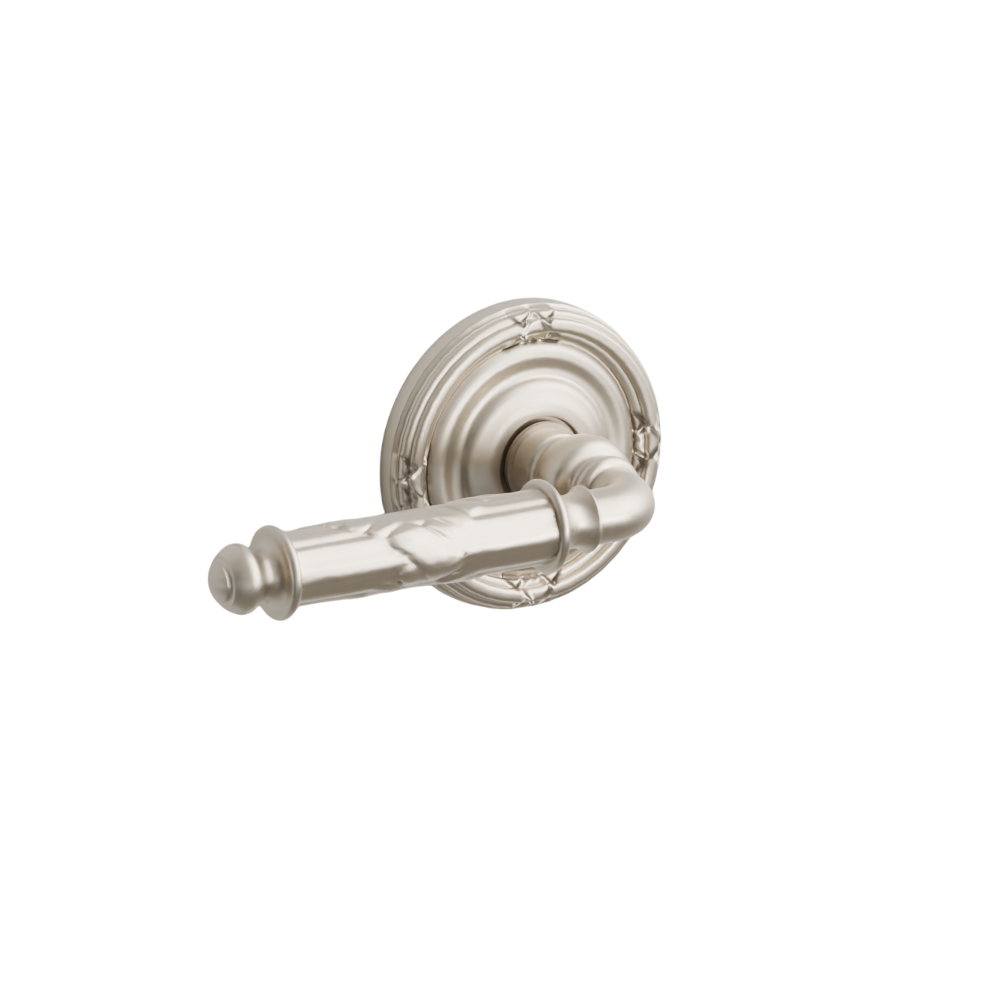 Emtek Door Handle - Ribbon & Reed Lever Ribbon & Reed Rosette - Designer Brass
