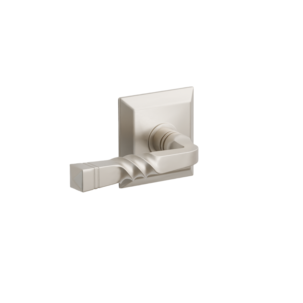 Emtek Door Handle - Santa Fe Lever Quincy Rosette - Designer Brass