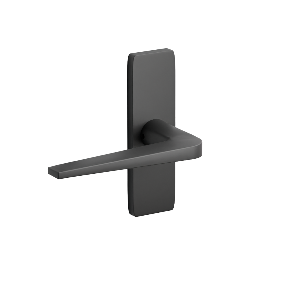 Emtek Stretto Narrow Trim Locksets with Athena Lever