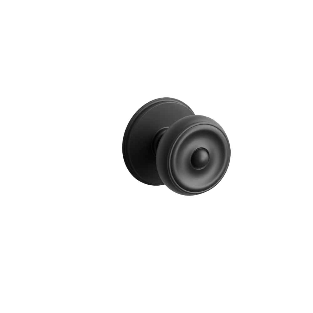 Emtek Door Handle - Waverly Knob Watford Rosette - Classic Brass