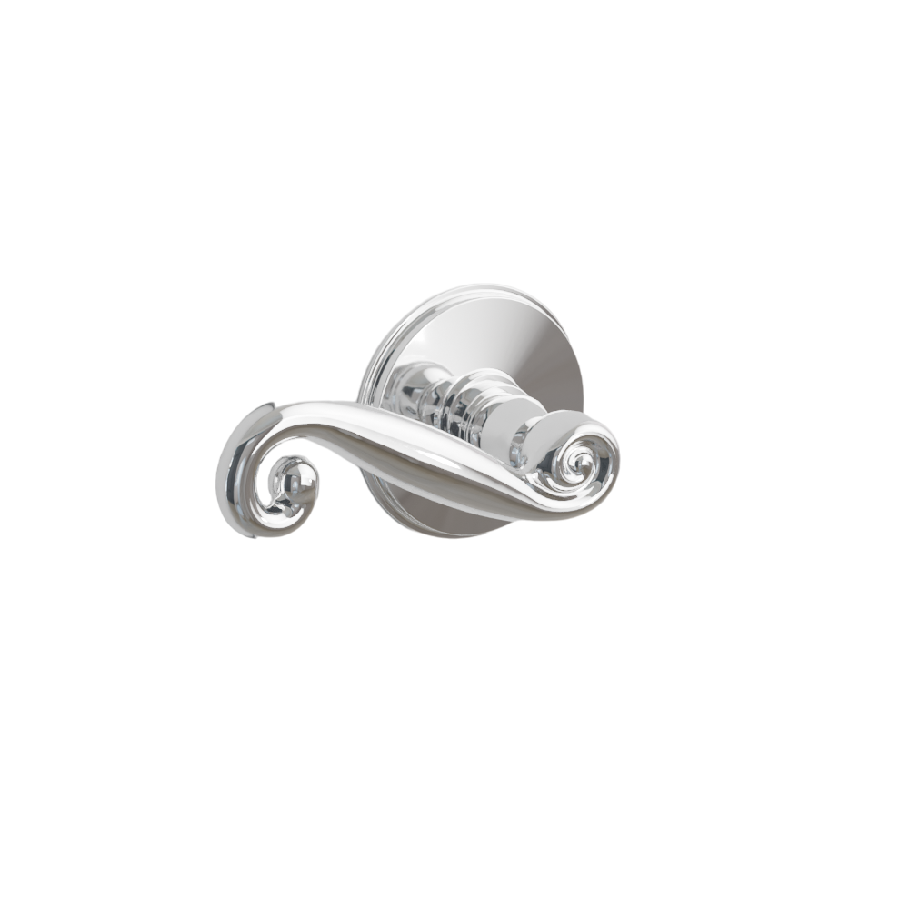 Emtek Door Handle - Rustic Lever Watford Rosette - Designer Brass