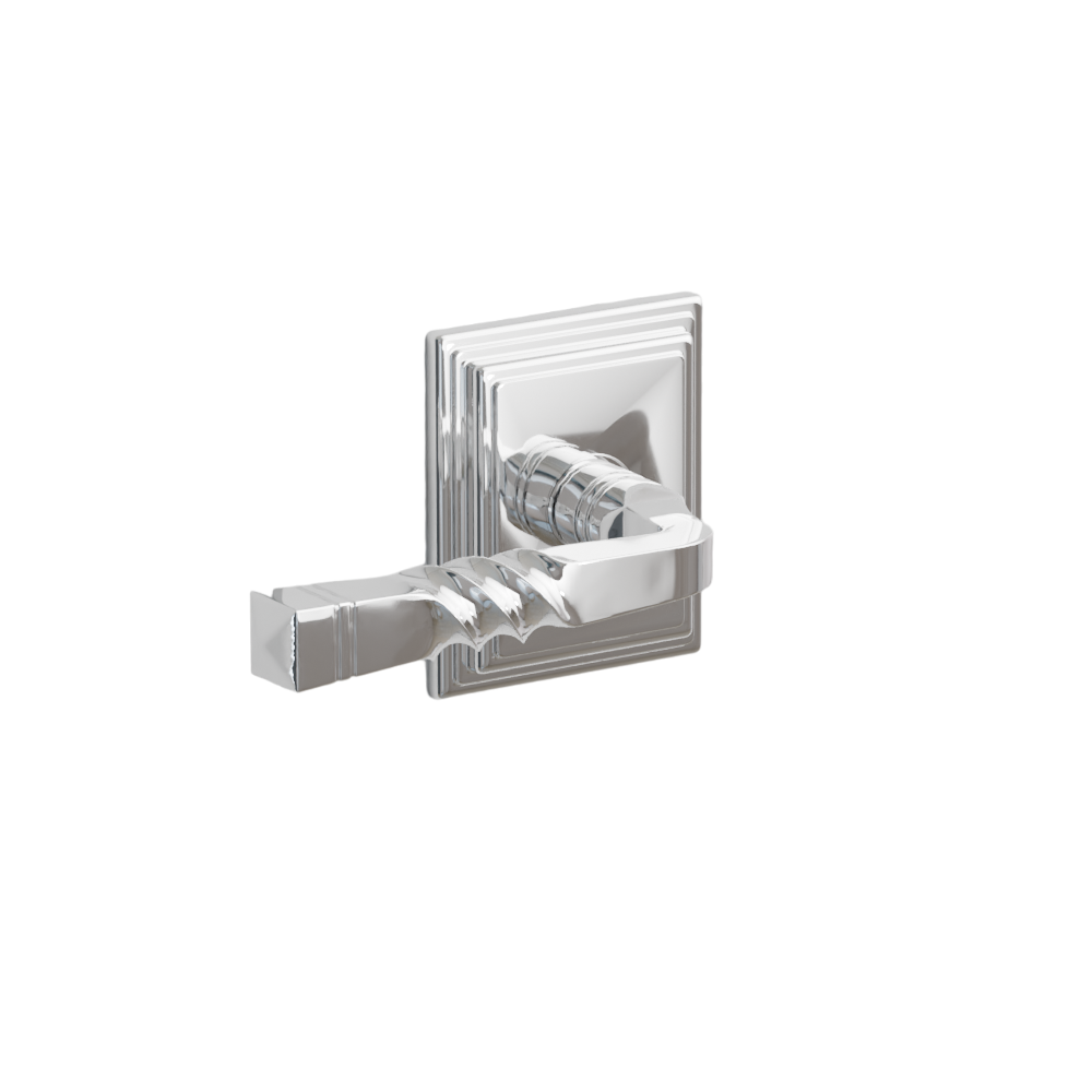 Emtek Door Handle - Santa Fe Lever Wilshire Rosette - Designer Brass