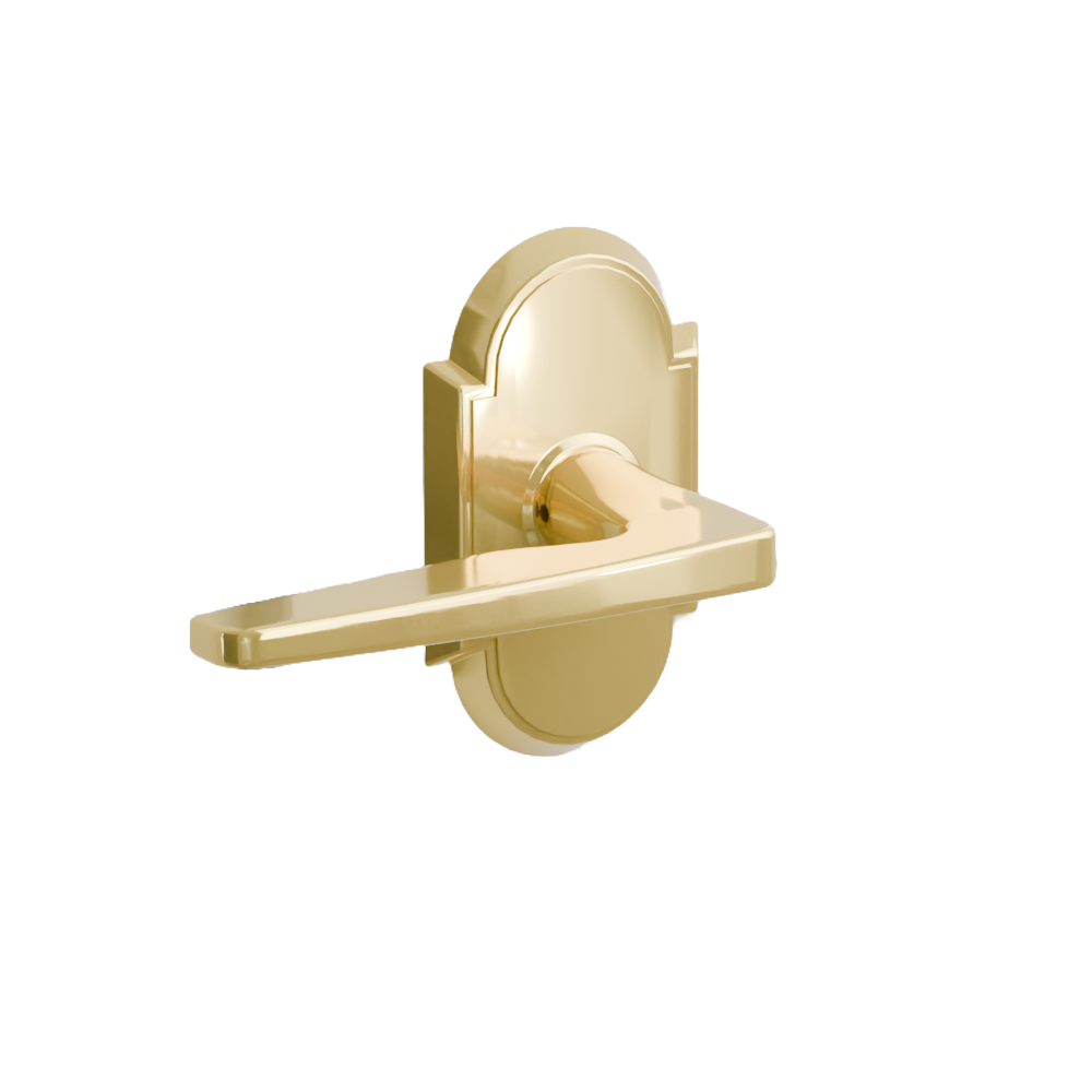 Emtek Hermes Lever with #8 Rosette