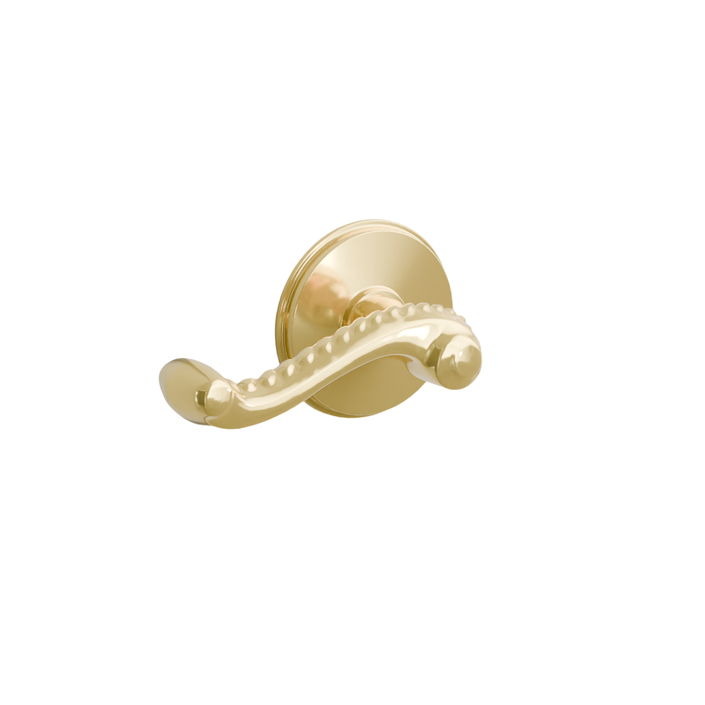 Emtek Door Handle - Rope Lever Watford Rosette - Designer Brass