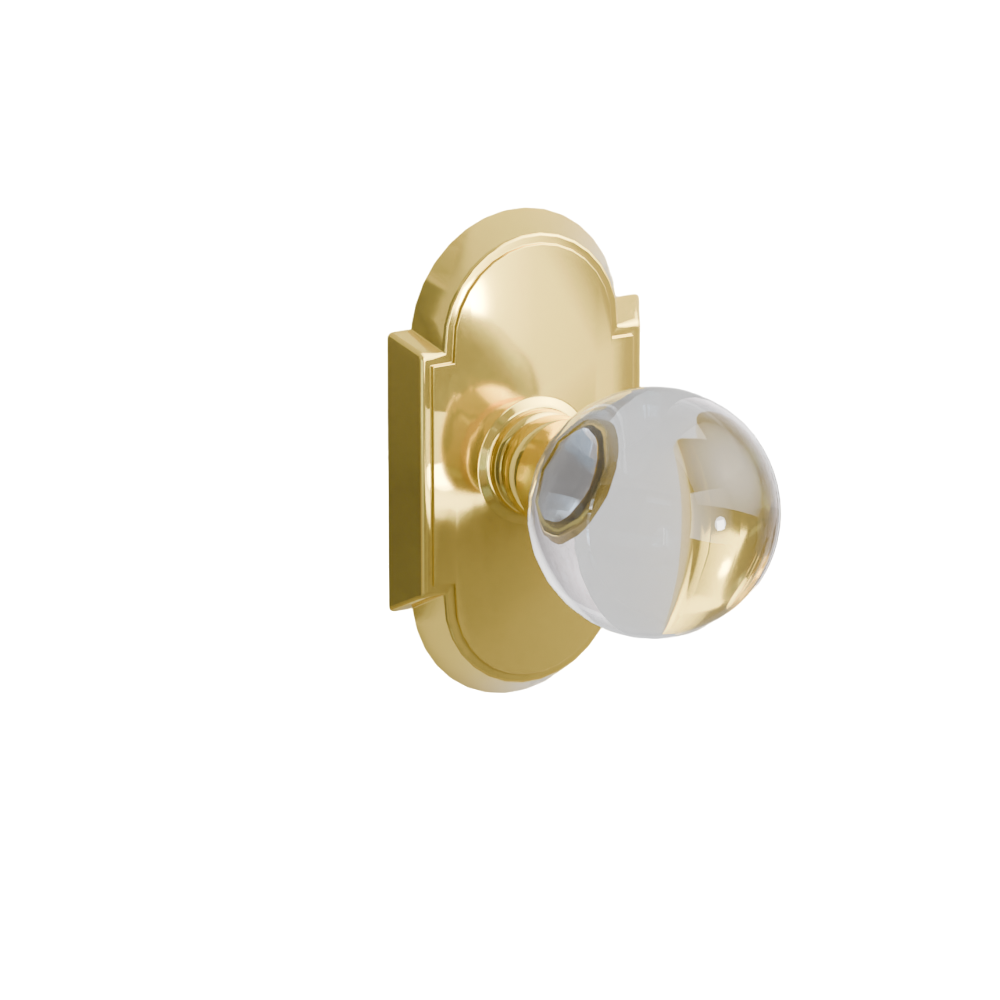 Emtek Door Handle - Bristol Knob #8 Rosette - Glass