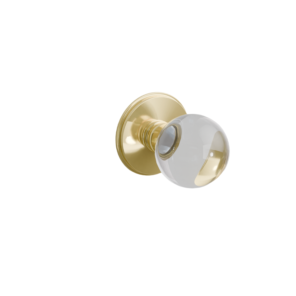 Emtek Door Handle - Bristol Knob Watford Rosette - Glass