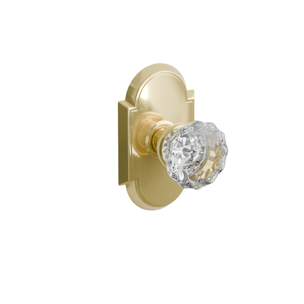 Emtek Door Handle - Astoria Knob #8 Rosette - Glass