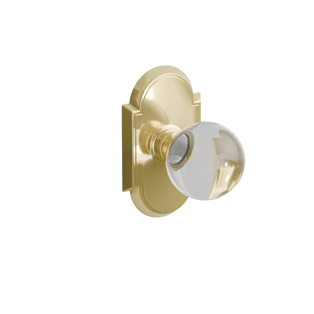 Emtek Door Handle - Bristol Knob #8 Rosette - Glass