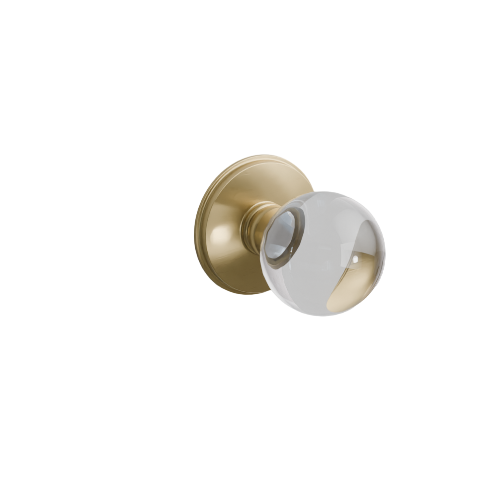 Emtek Door Handle - Bristol Knob Watford Rosette - Glass