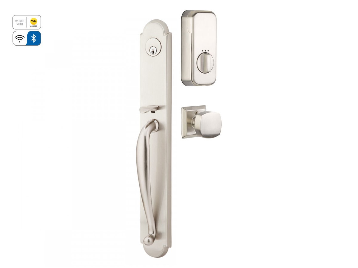 Emtek Brass Tubular Entrance Handlesets - Wilmington