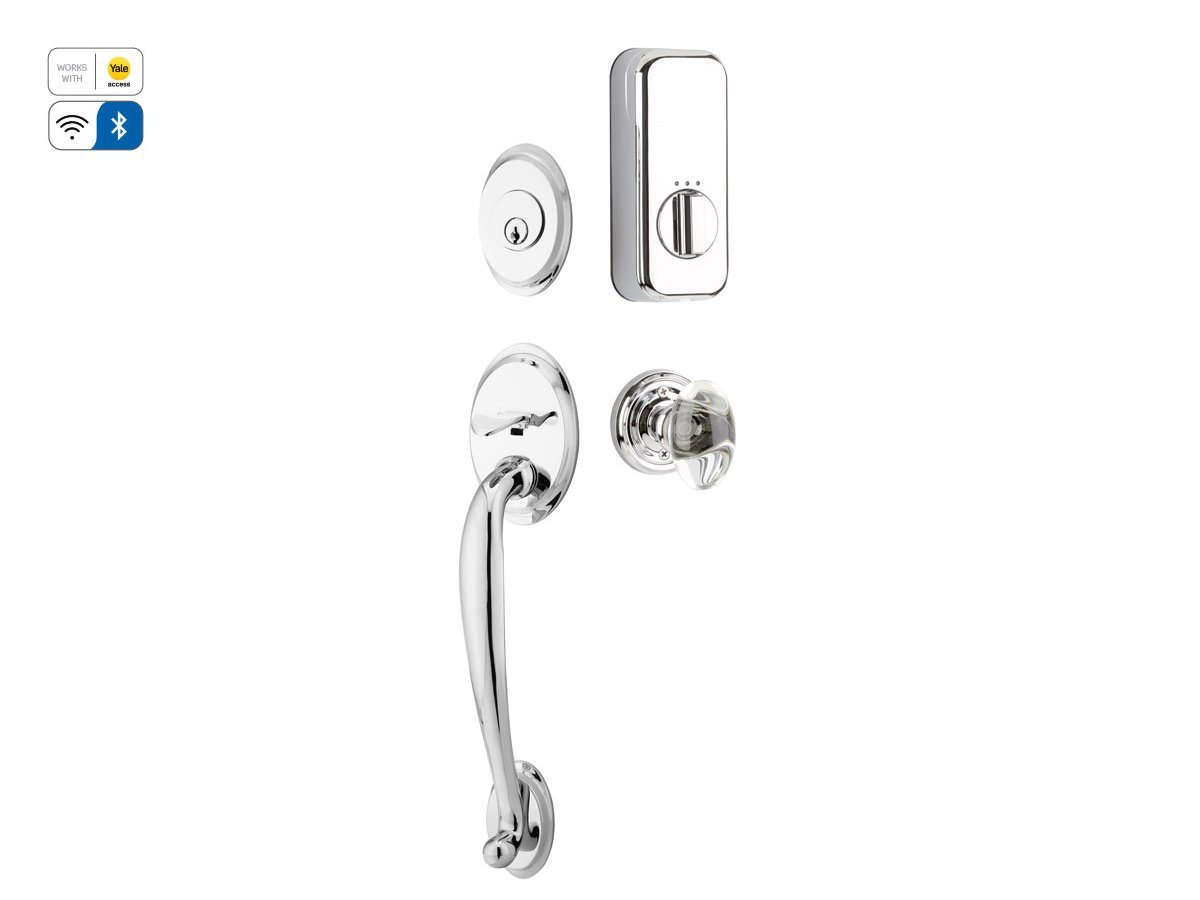 Emtek Brass Tubular Entrance Handlesets - Saratoga