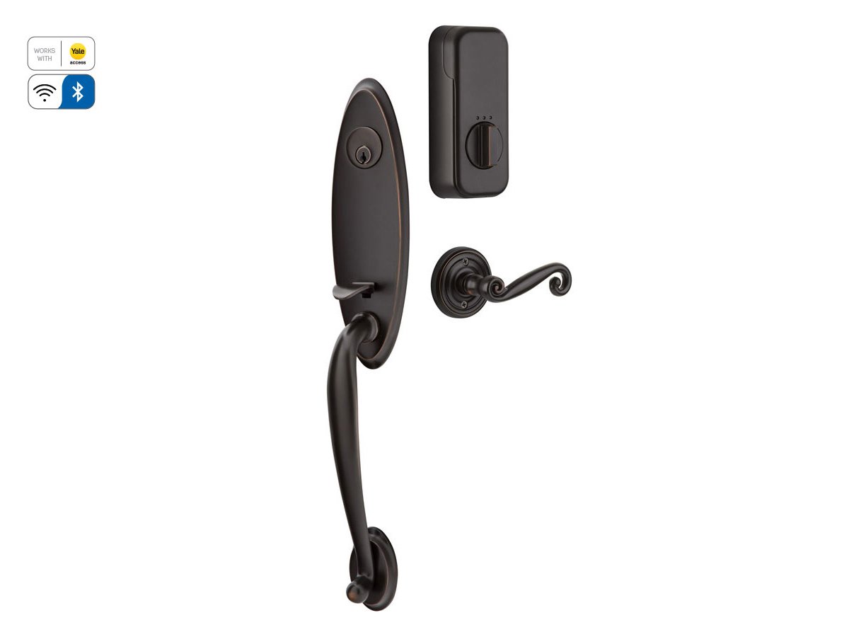 Emtek Brass Tubular Entrance Handlesets - Marietta