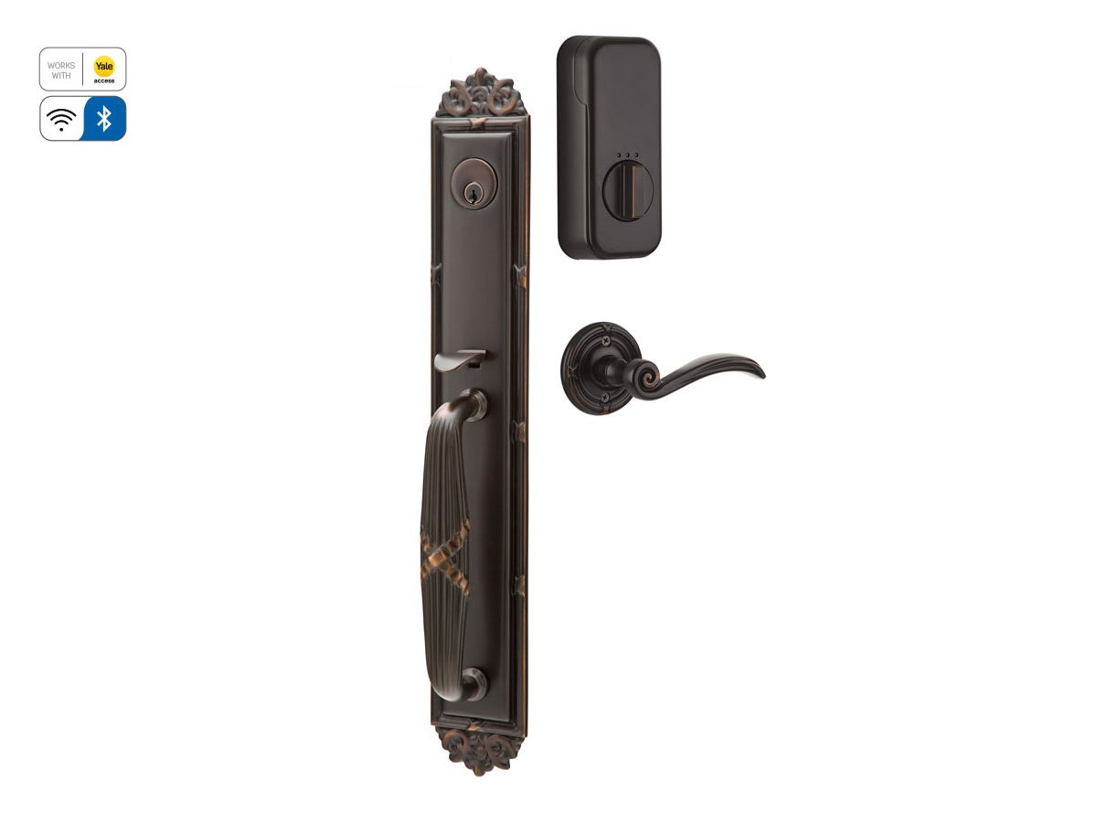Emtek Brass Tubular Entrance Handlesets - Imperial