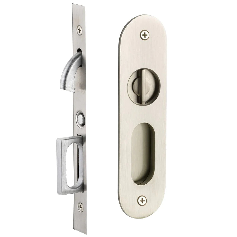 Emtek Narrow Oval Pocket Door Mortise Locks