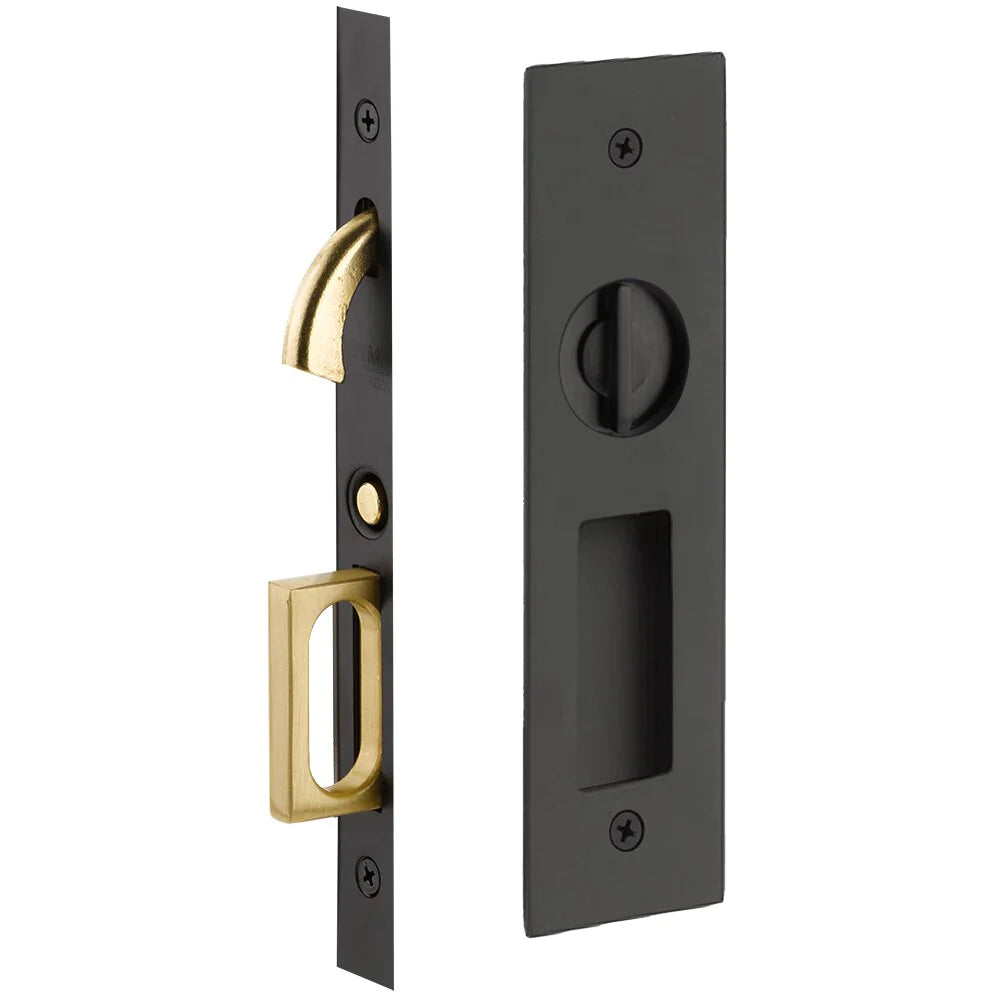 Emtek Narrow Modern Rectangular Pocket Door Mortise Locks