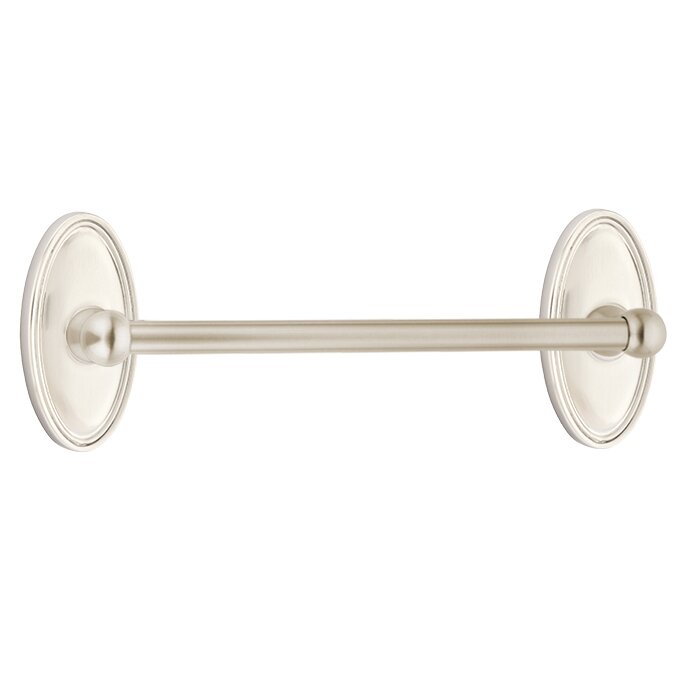 Emtek Traditional Brass Towel Bar with Oval Rosette