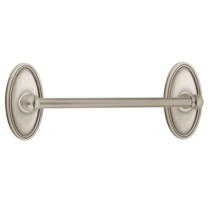Emtek Traditional Brass Towel Bar with Oval Rosette