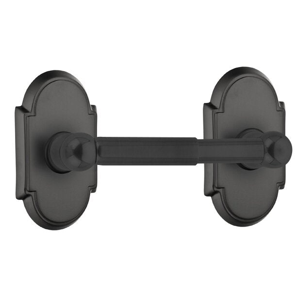 Emtek Traditional Brass Paper Holder - Spring Rod Style with #8 Rosette