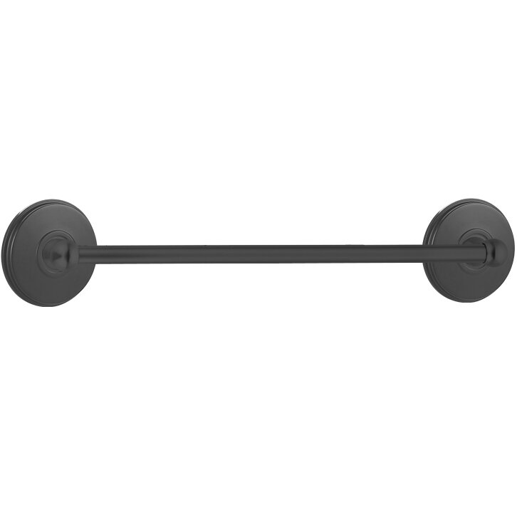 Emtek Traditional Brass Towel Bar with Watford Rosette