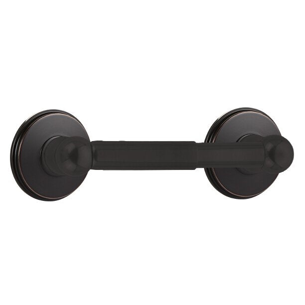 Emtek Traditional Brass Paper Holder - Spring Rod Style with Watford Rosette