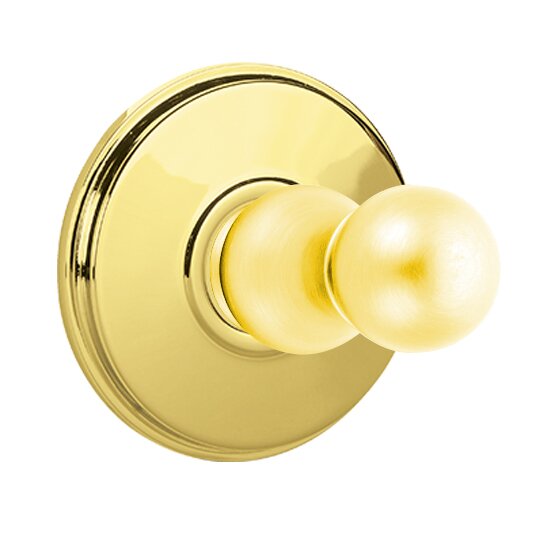 Emtek Traditional Brass Single Hook with Watford Rosette