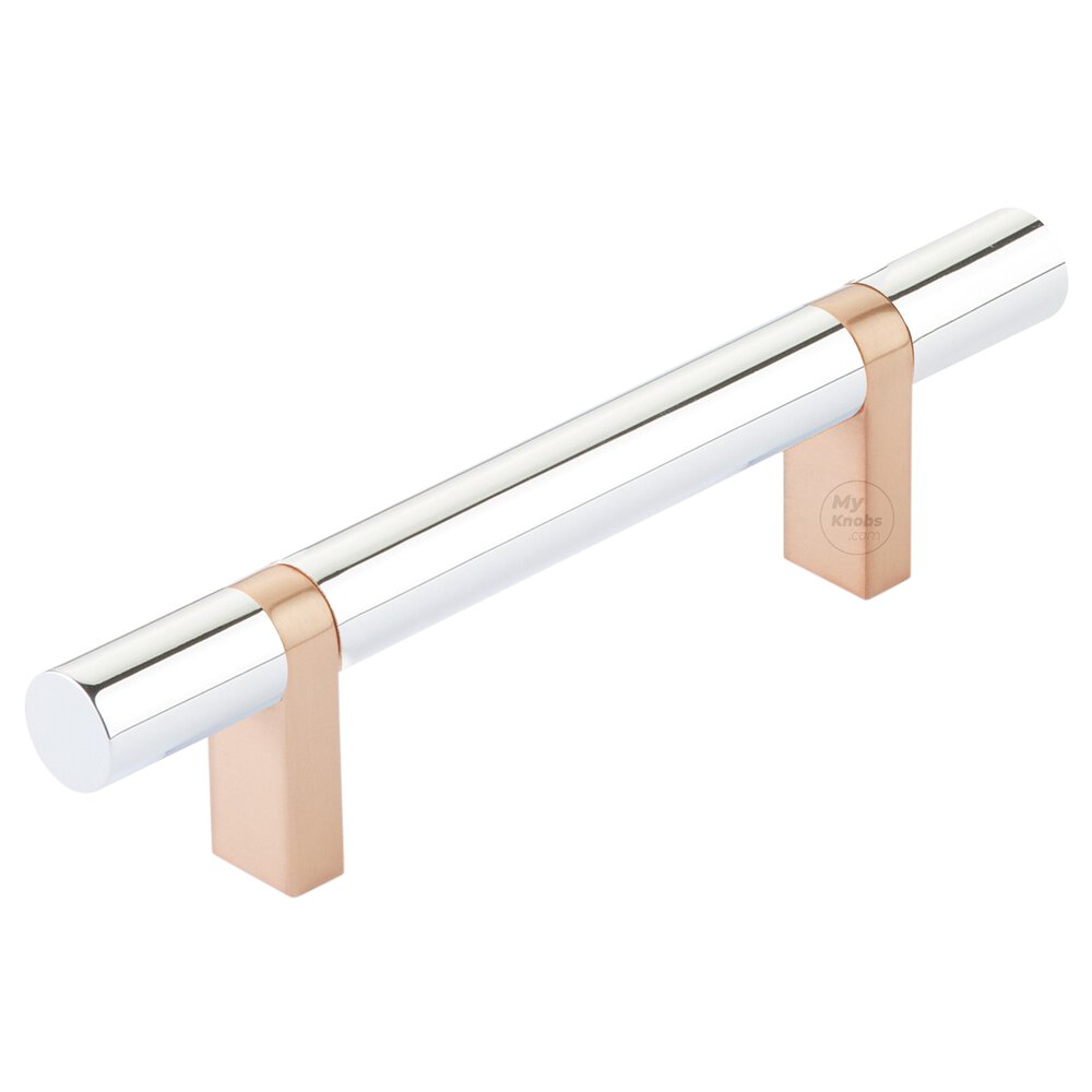 EMTEK SELECT Cabinet Bar Pull - Satin Copper Stem