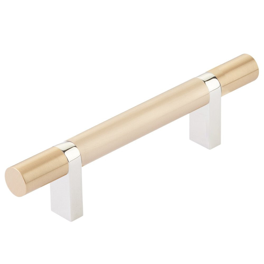 EMTEK SELECT Cabinet Bar Pull - Polished Nickel Stem