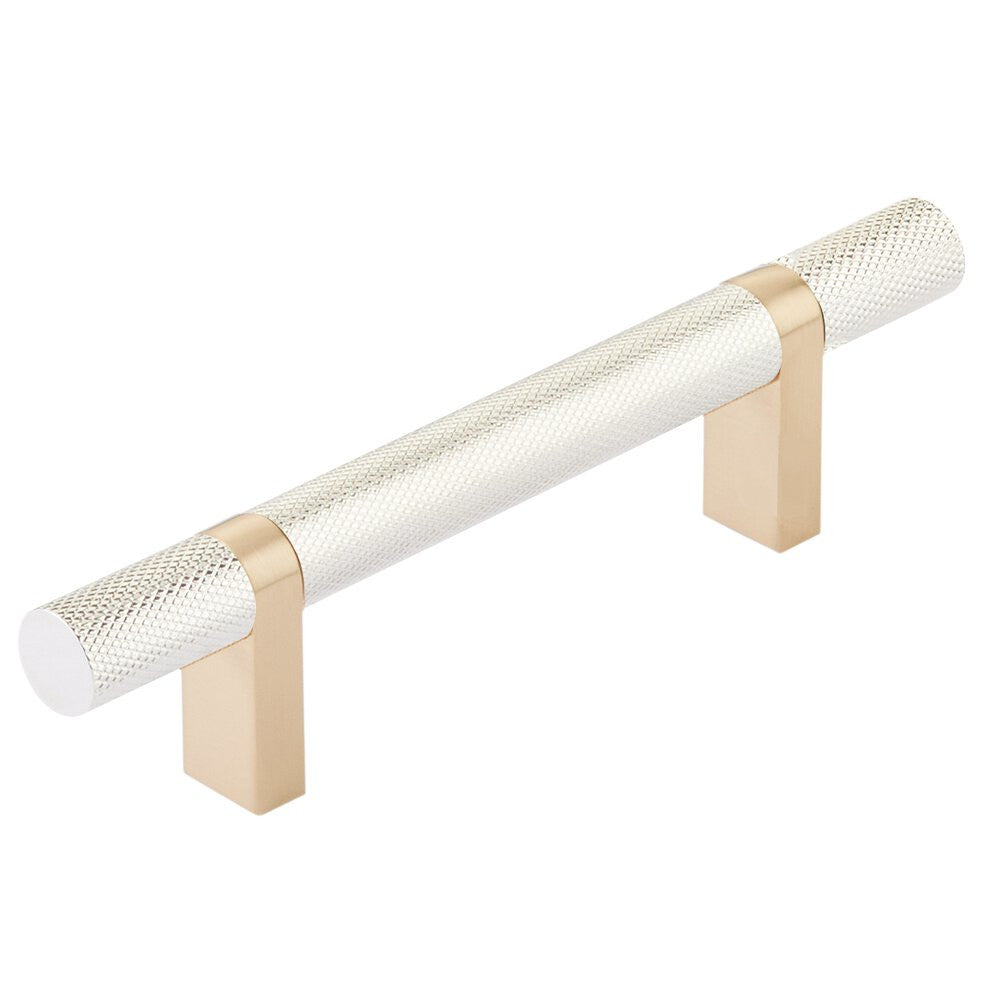 EMTEK SELECT Cabinet Bar Pull - Satin Brass Stem