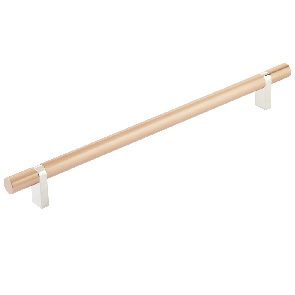 EMTEK SELECT Cabinet Bar Pull - Polished Nickel Stem