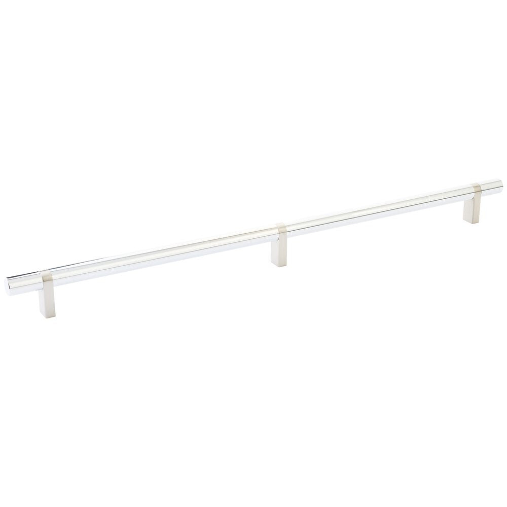 EMTEK SELECT Oversized Cabinet Bar Pull - Satin Nickel Stem