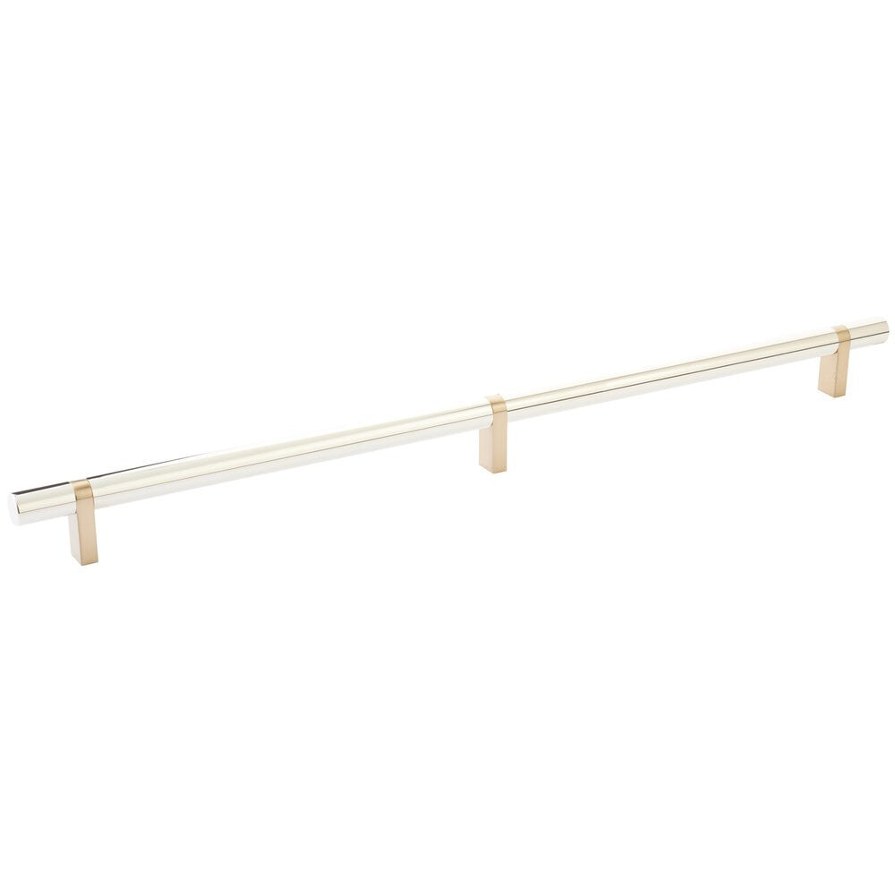 EMTEK SELECT Oversized Cabinet Bar Pull - Satin Brass Stem