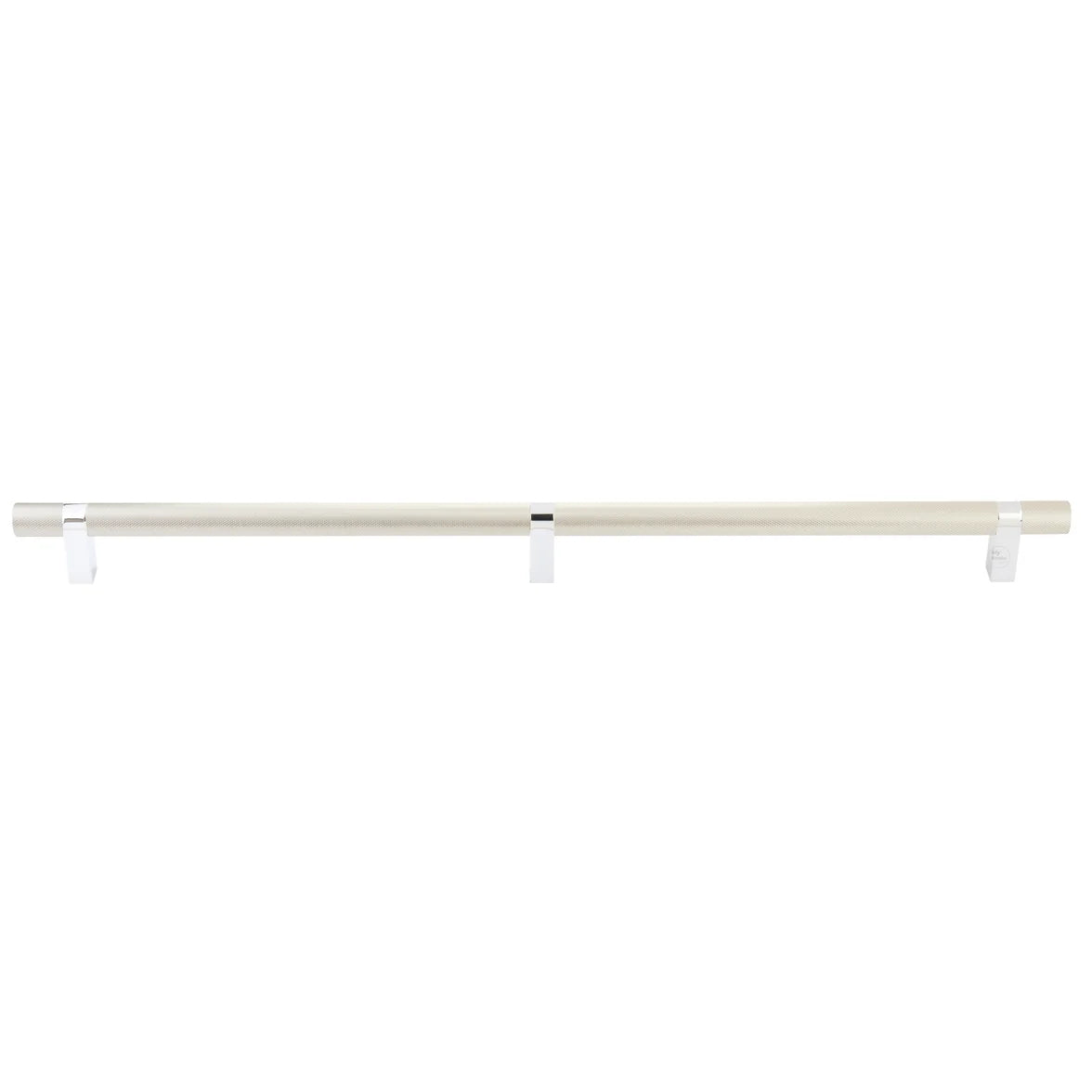 EMTEK SELECT Rectangular Stem Knurled Bar 24" Appliance Pull