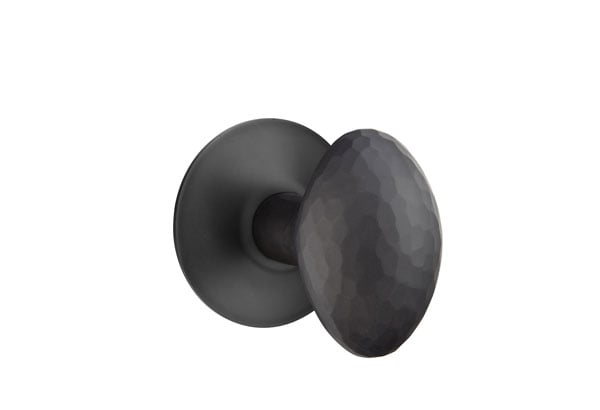Emtek Hammered Egg Knob with Modern Rosette