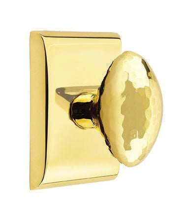Emtek Hammered Egg Knob with Neos Rosette