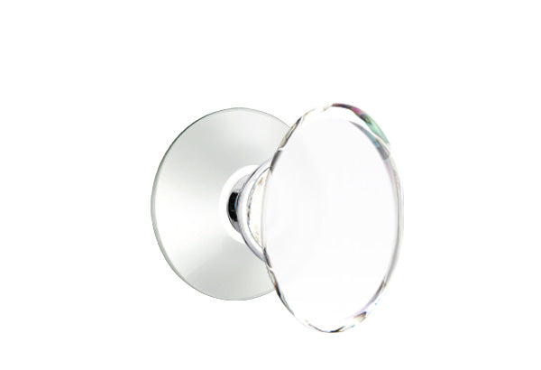 Emtek Modern Glass Knobsets - Hampton Glass Knob - Modern Rosette