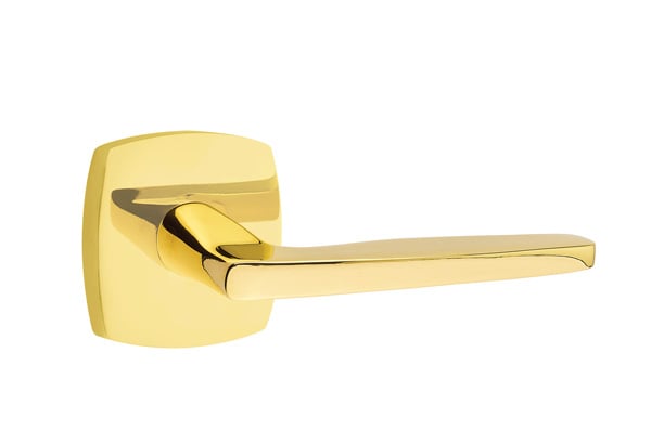 Emtek Hermes Lever with Urban Modern Rosette