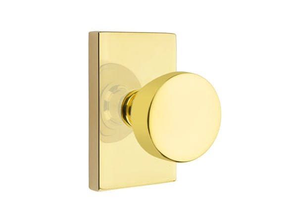 Emtek Modern Rectangular Rosette with Laurent Knob