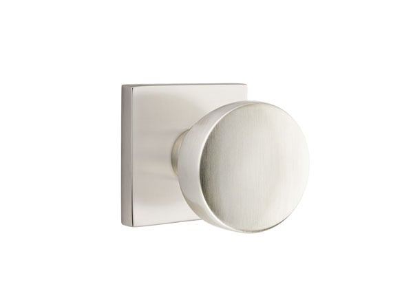 Emtek Square Rosette with Laurent Knob