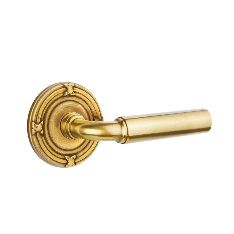 Emtek Door Handle - Manning Lever Ribbon & Reed Rosette