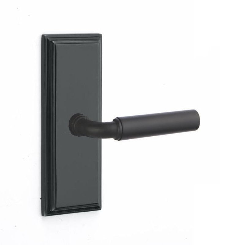 Emtek Door Handle - Manning Lever 7" Wilshire Sideplate - Classic Brass